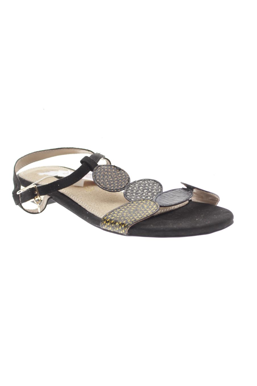 Sandalias planas de MariaMare de la talla 38, de color dorado de