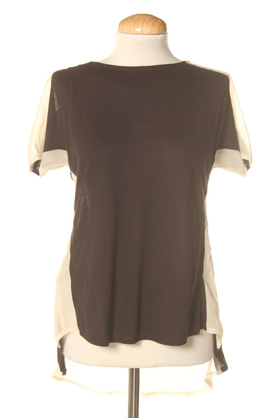 Kurzärmelige Bluse von Promod Größe S, Farbe Beige, für