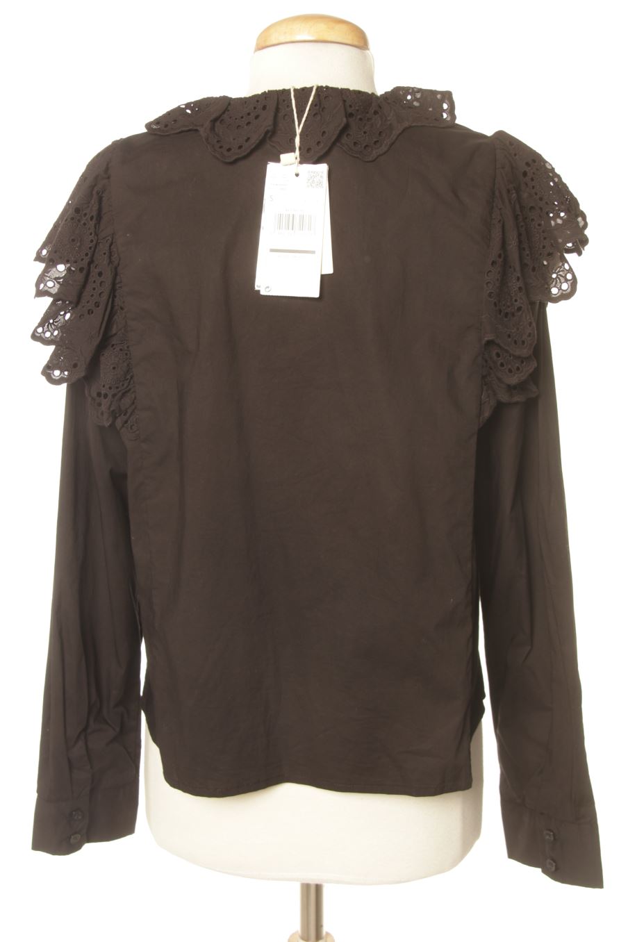 Blouse à manches longues Mango de la taille S, de couleur noir