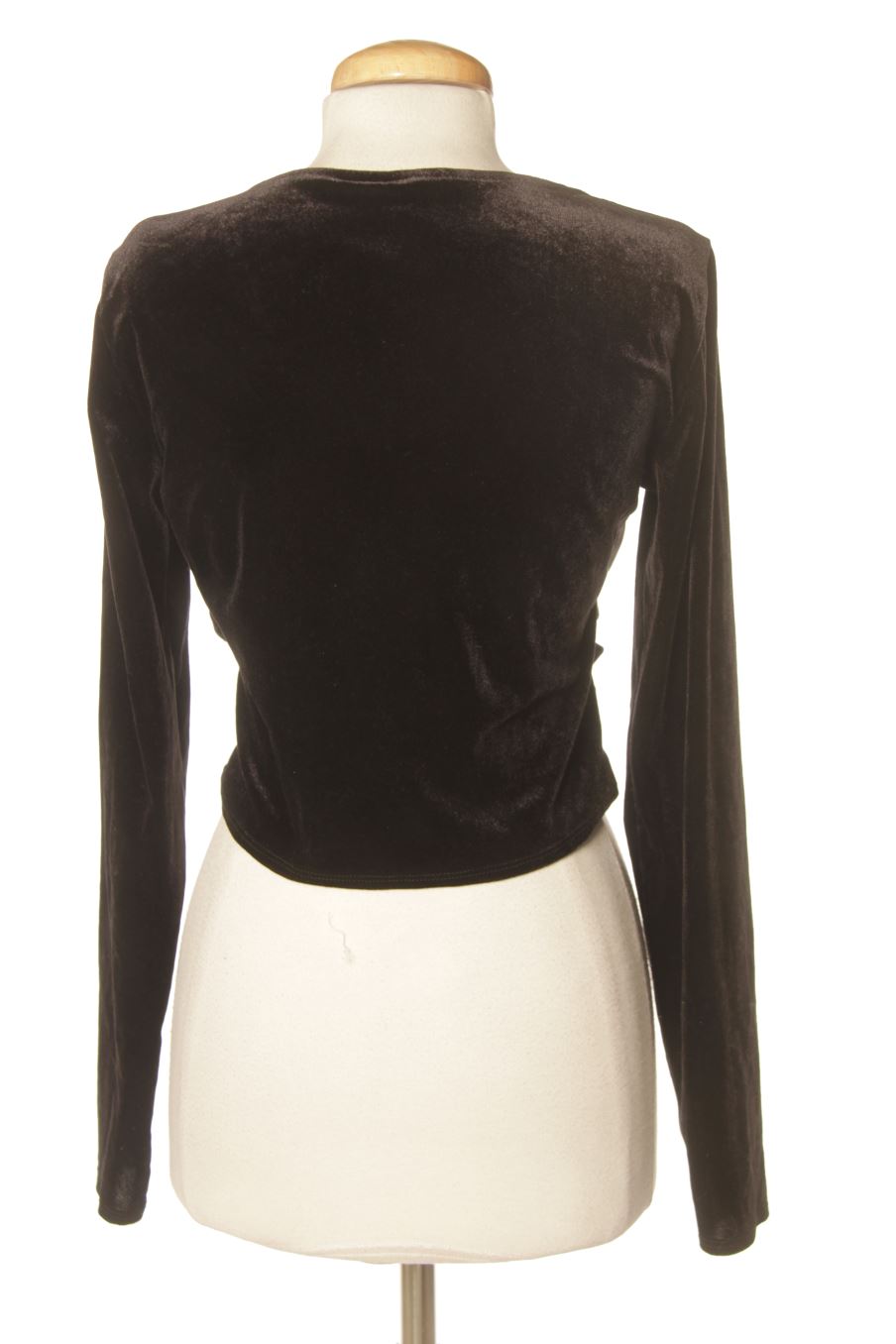 Top H&M de la taille L, de couleur noir de velours