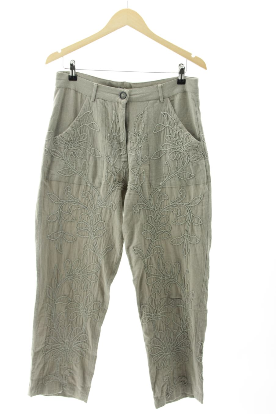 Pantalon Zara de la taille M, de couleur gris