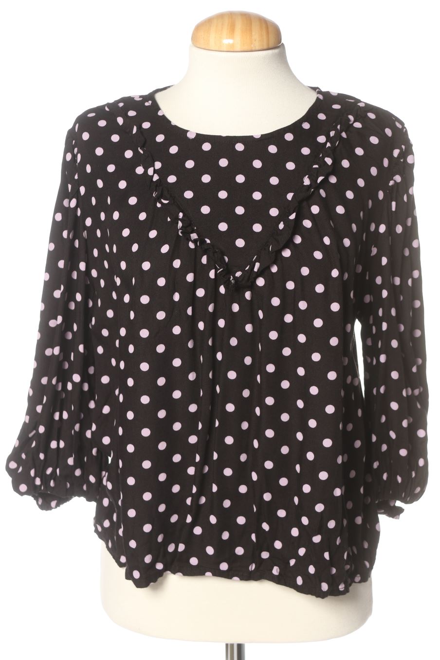 Langärmelige Bluse von Pieces Größe M, Farbe Aufdruck, für