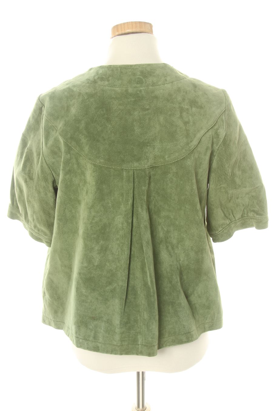 Cazadora de Cortefiel de la talla S, de color verde de piel