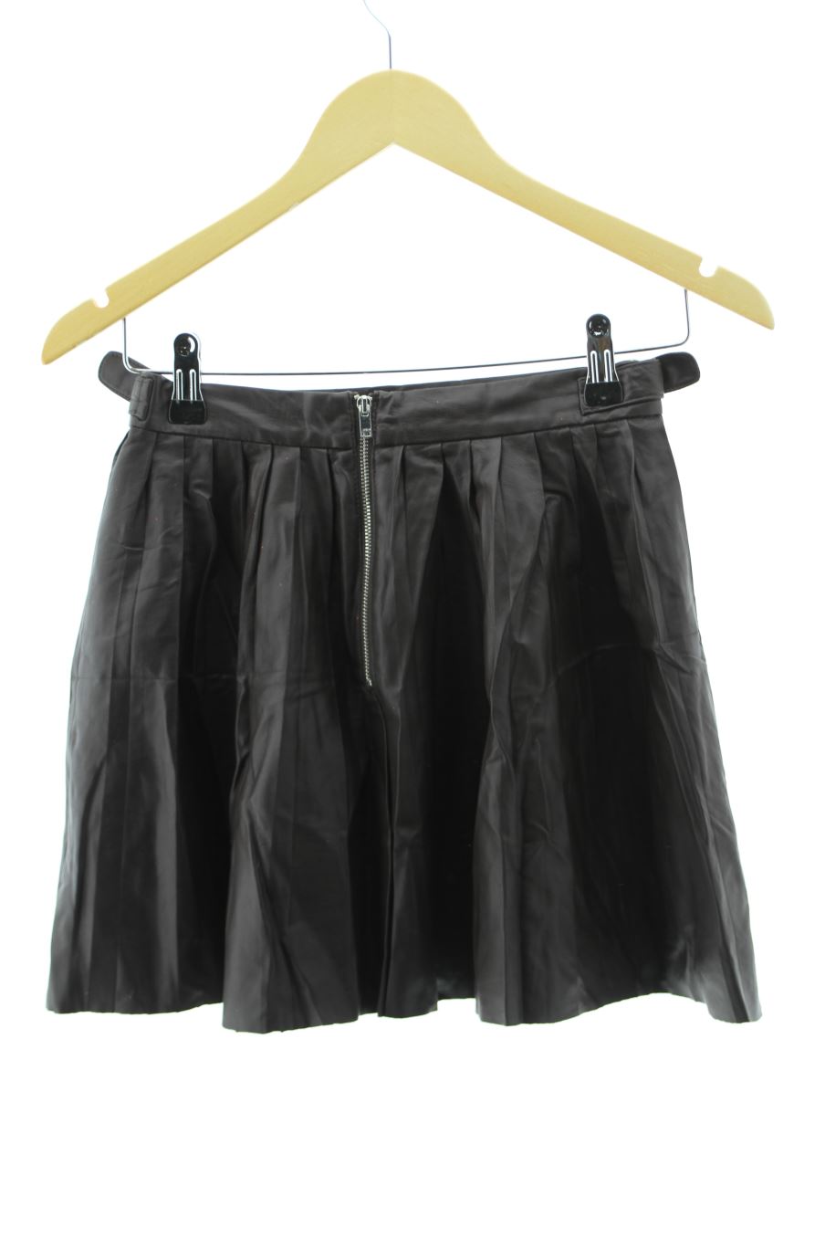 Falda de Zara de la talla XS, de color marrón de sintético