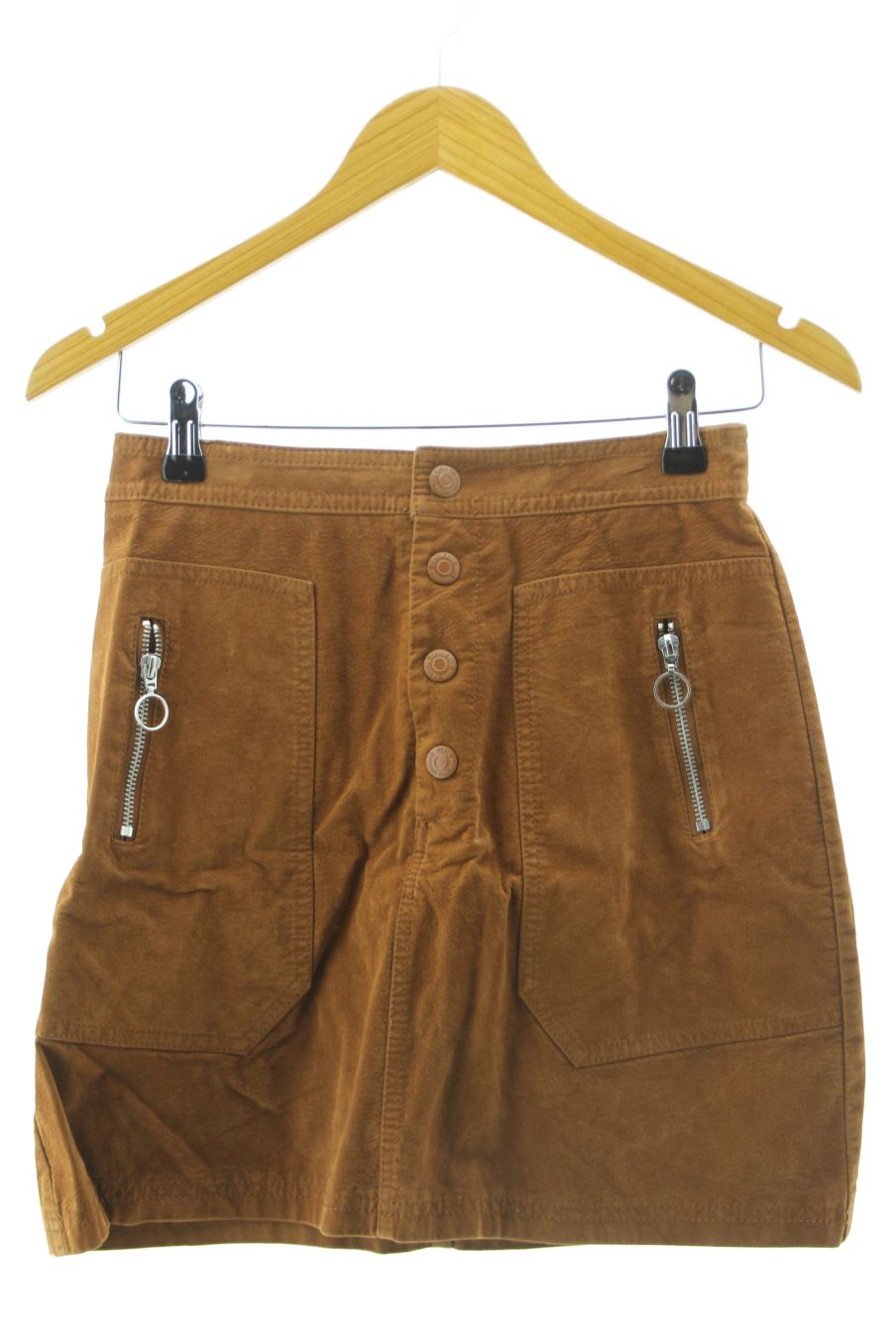 Jupe Pimkie de la taille 34, de couleur marron de synthétique