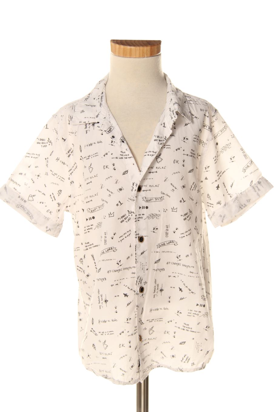 Camisa de manga corta de Zara de la talla 7 años de segunda mano