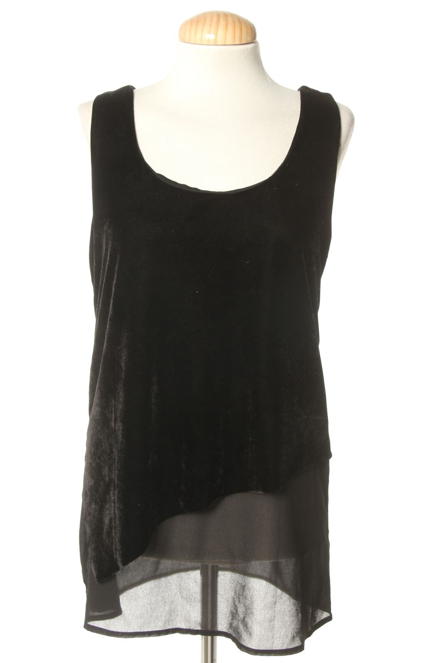 Top de Mango de la talla S, de color nero