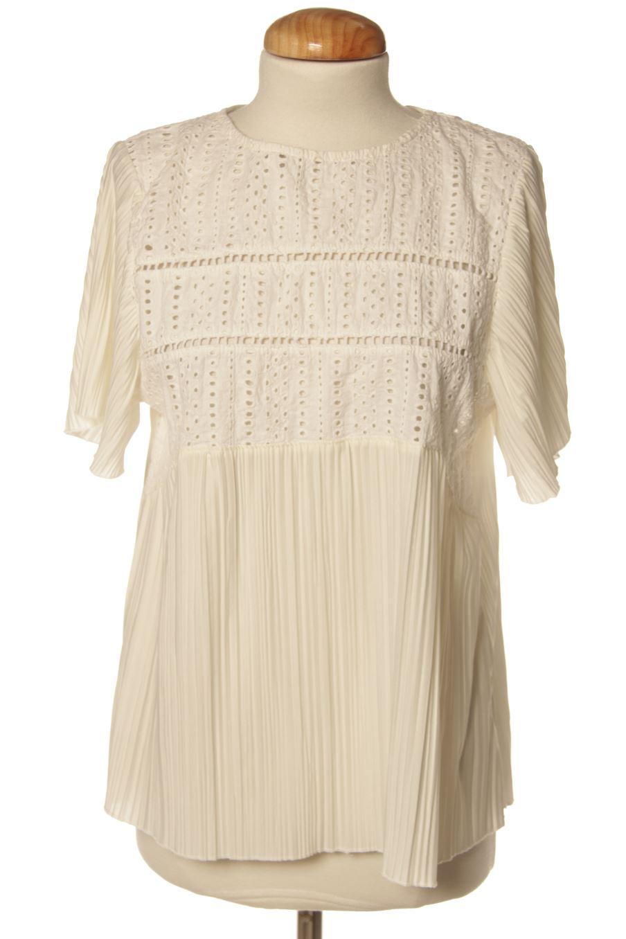Blouse à manches courtes Sfera de la taille M, de couleur blanc