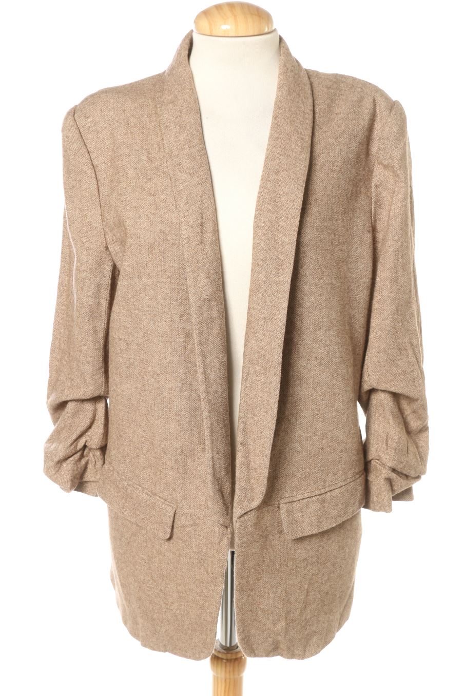 Blazer Zara de la taille XL, de couleur marron