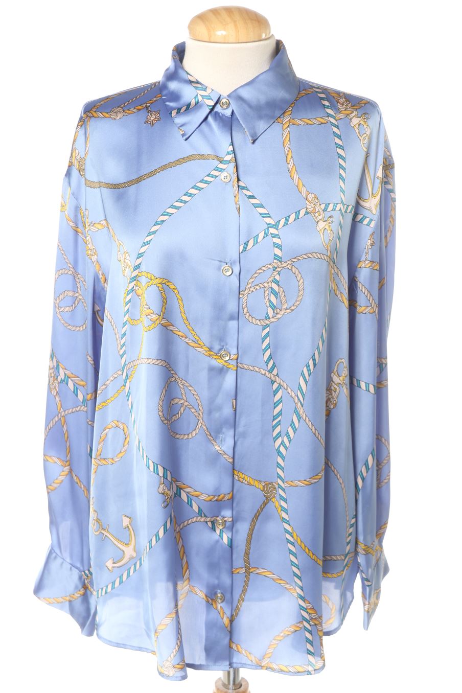 Chemise Zara de la taille S, de couleur bleu