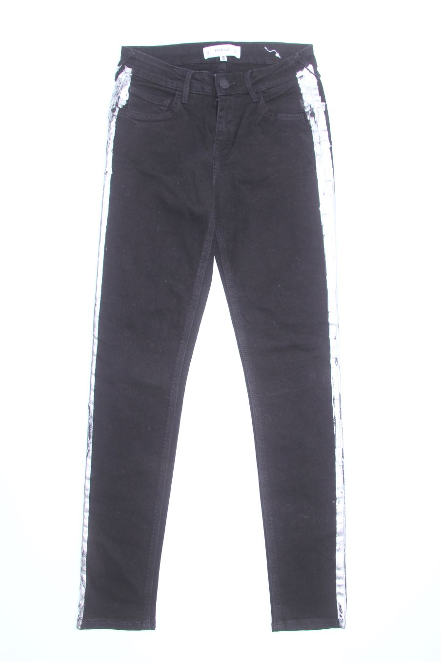 Jeans Mango de la taille 34, de couleur noir de denim