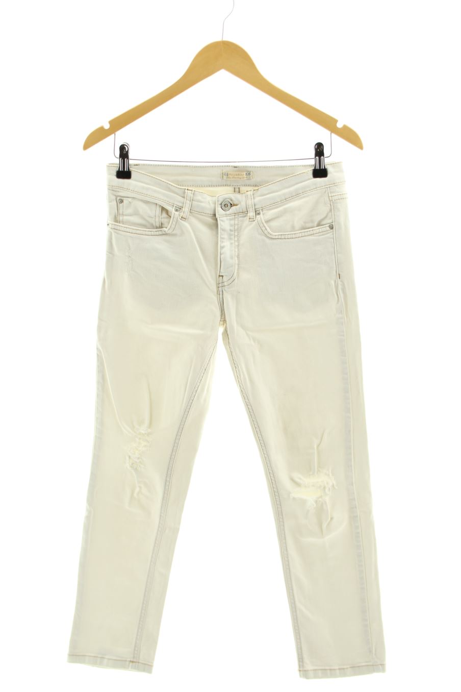 Jeans von Pull & Bear Größe 36, Farbe Weiss, aus Jeanskleidung für
