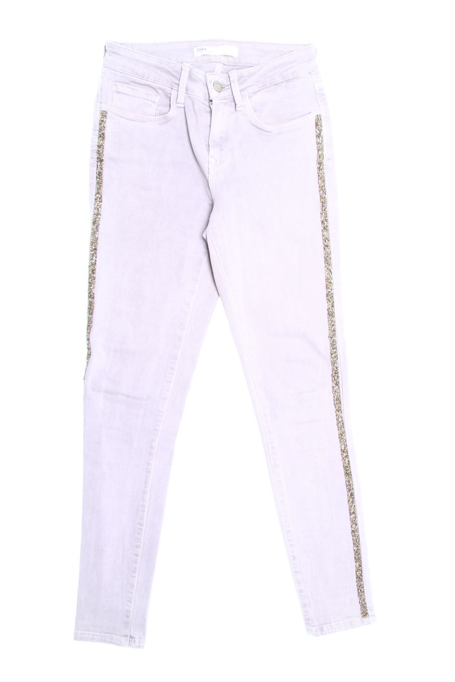 Jeans von Zara Größe 36, Farbe Grau, aus Jeanskleidung für