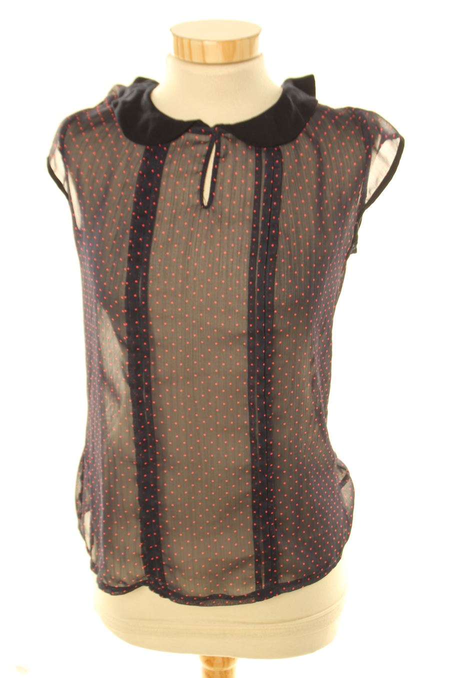 Blouse à manches courtes Camaieu de la taille M, de couleur bleu marine