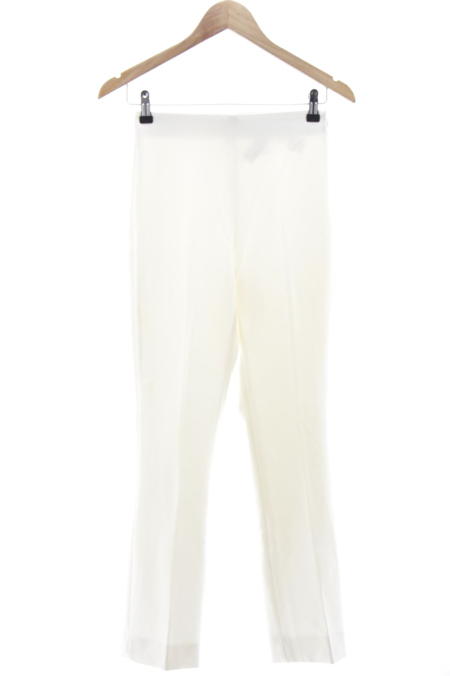 Pantalón de Zara de la talla XS, de color blanco