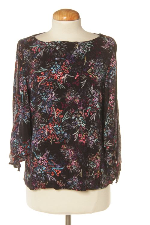 Blusa a maniche lunghe