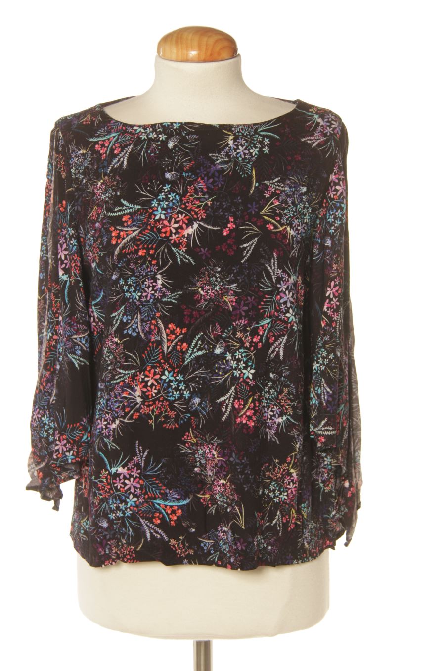 Blusa a maniche lunghe de H&M de la talla 34, de color fiori