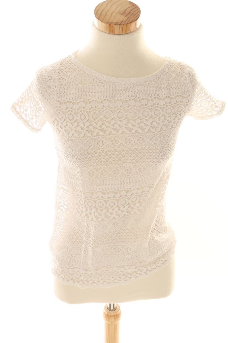 Top Pull & Bear de la taille S, de couleur blanc