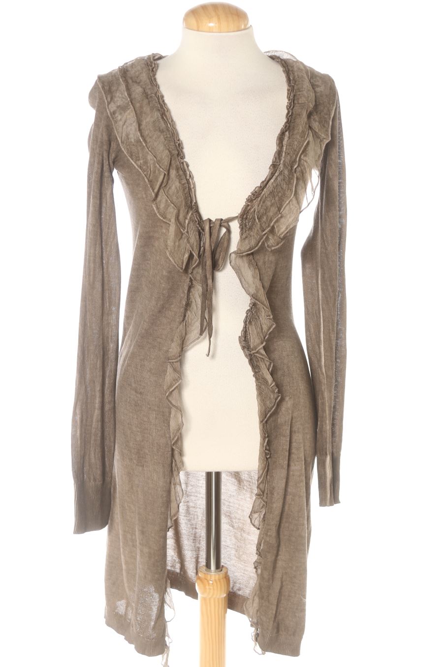 Gilet La fée maraboutée de la taille S, de couleur marron de soie