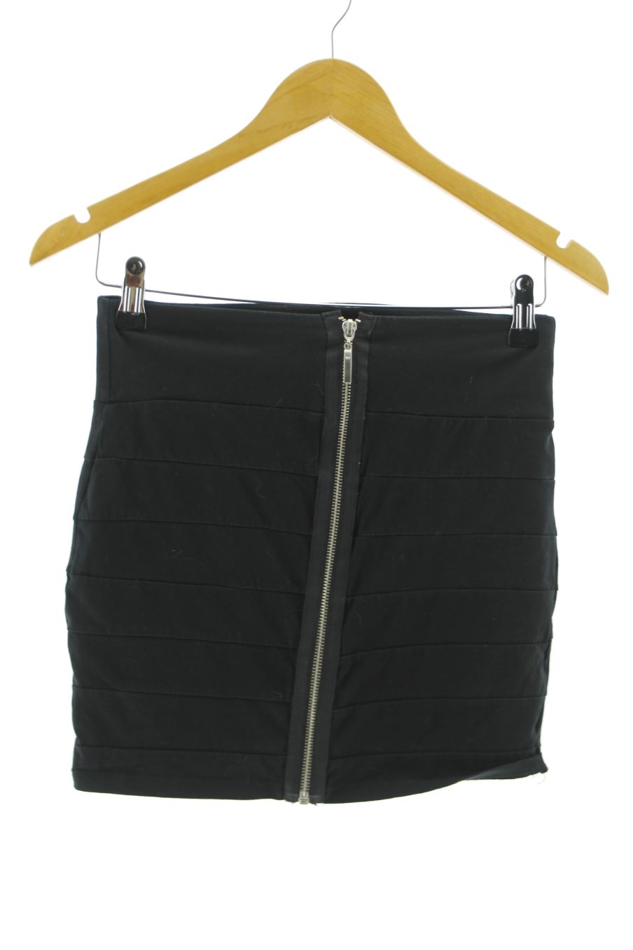 Jupe Fishbone de la taille XS, de couleur noir