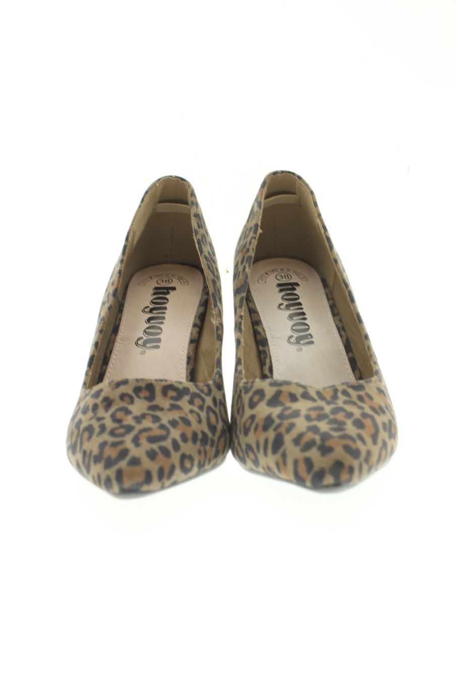 Zapatos de tacon de Hoyvoy de la talla 38, de color animal print de