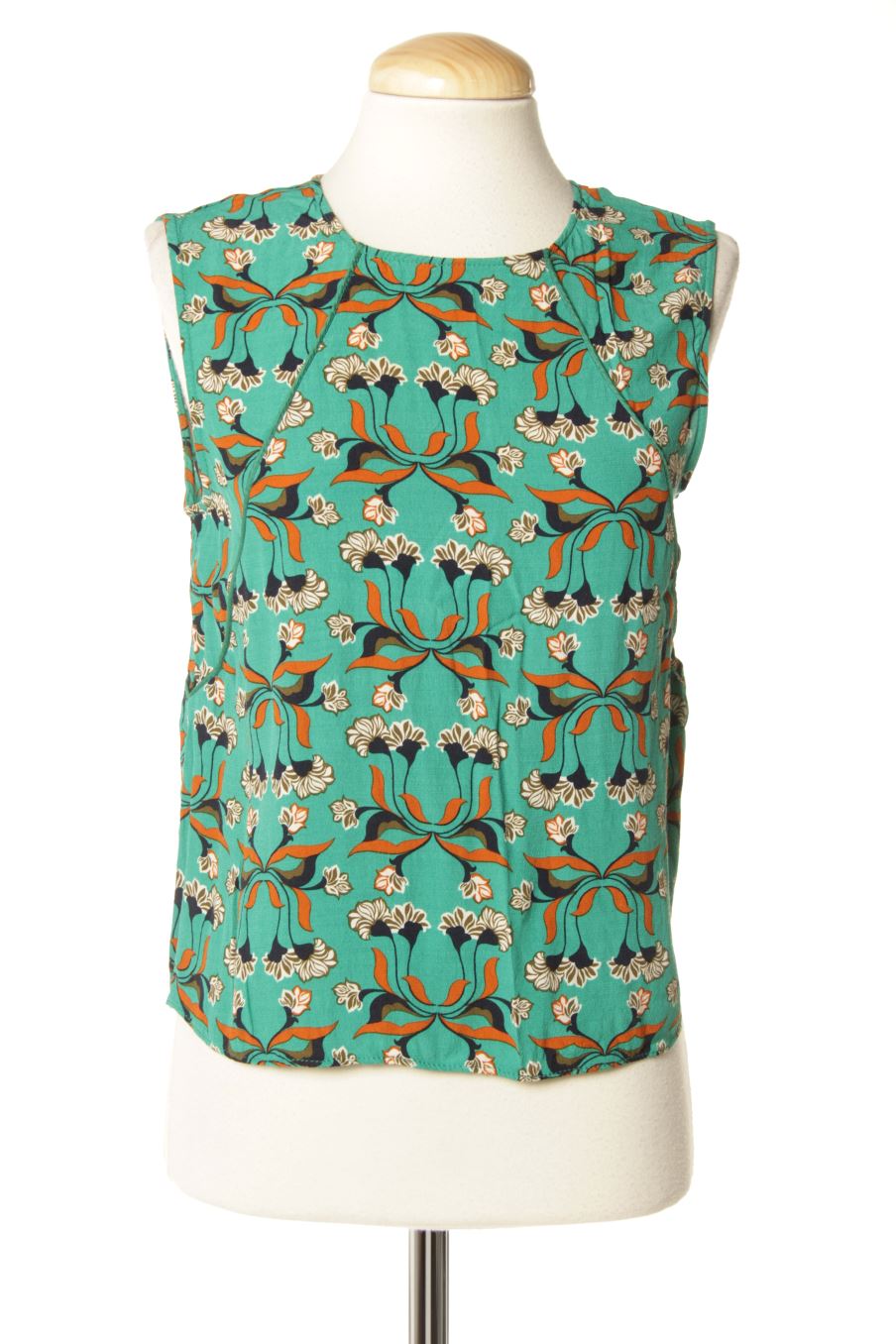 Blouse à manches courtes Tintoretto de la taille 38, de couleur fleurs