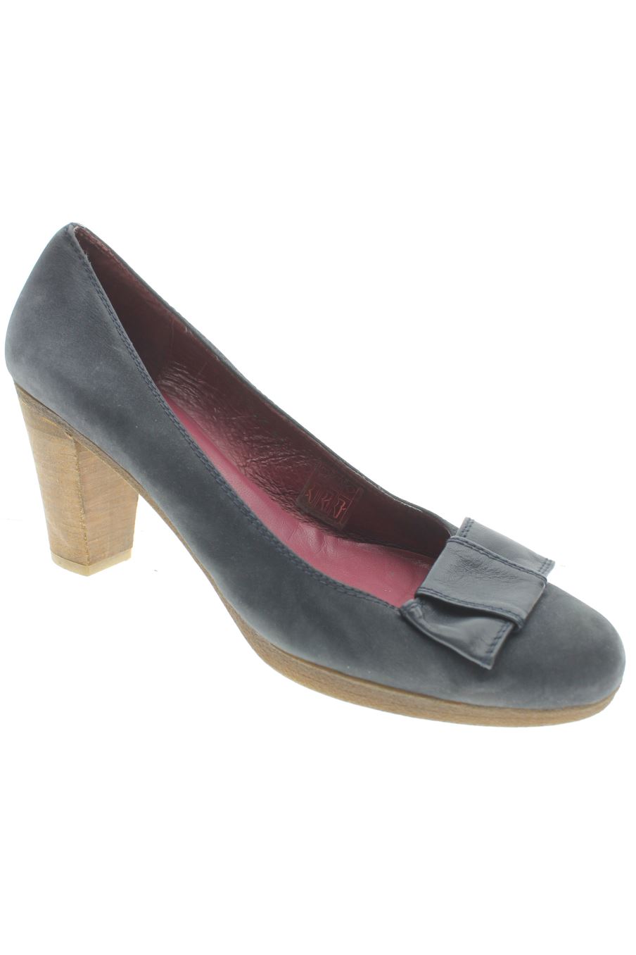 Zapatos de tacon de gadea de la talla 42, de color azul marino de