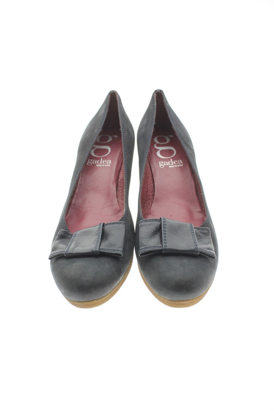 Zapatos de tacon de gadea de la talla 42, de color azul marino de