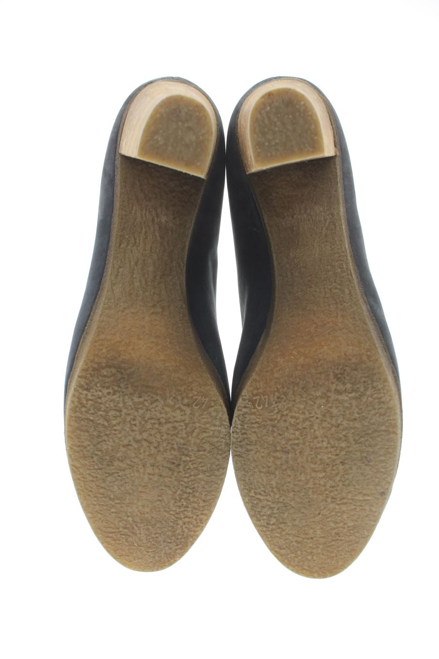 Zapatos de tacon de gadea de la talla 42, de color azul marino de