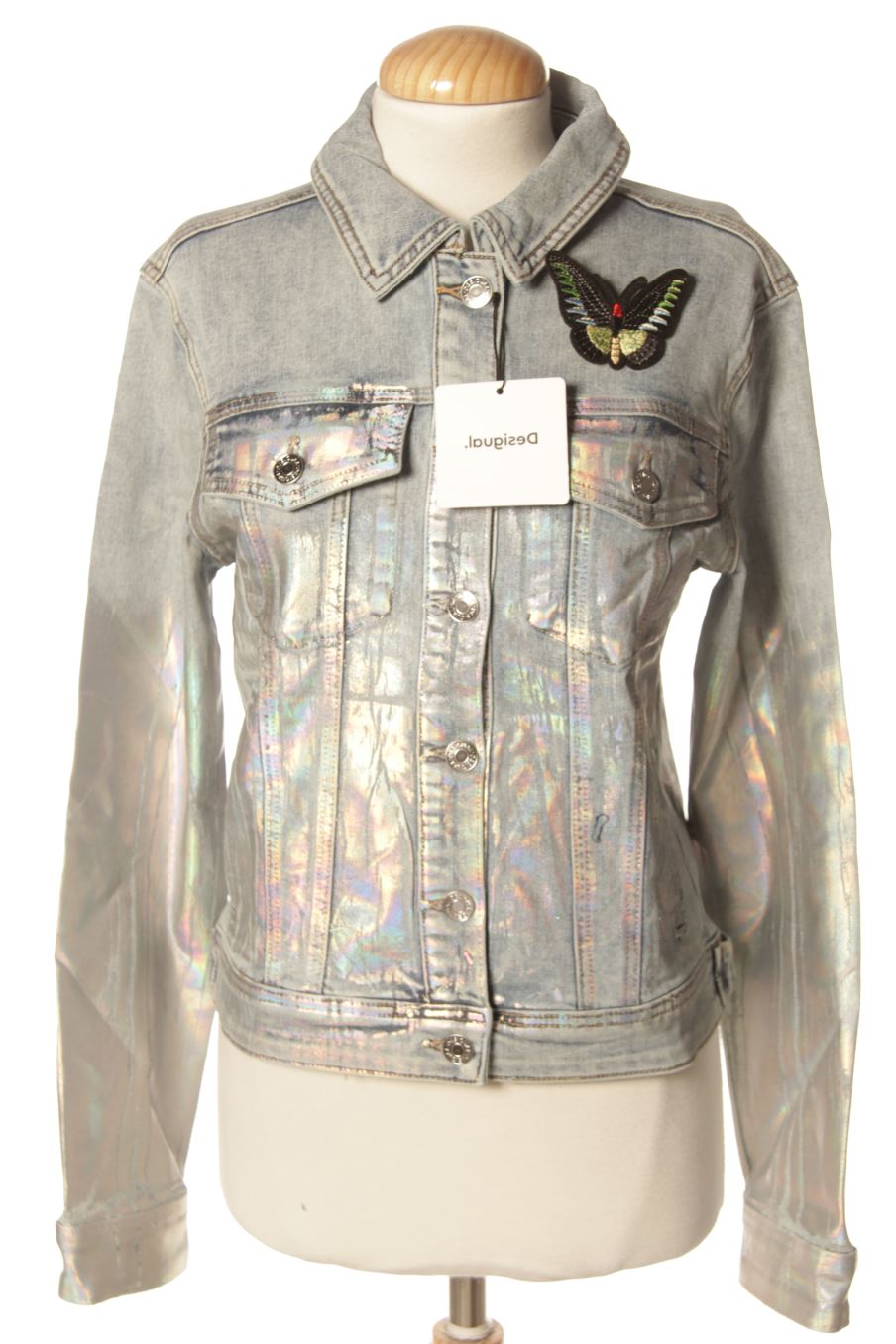 Blouson Desigual de la taille M, de couleur bleu de denim