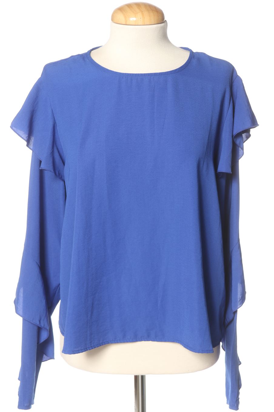 Blouse à manches longues Stradivarius de la taille L, de couleur bleu