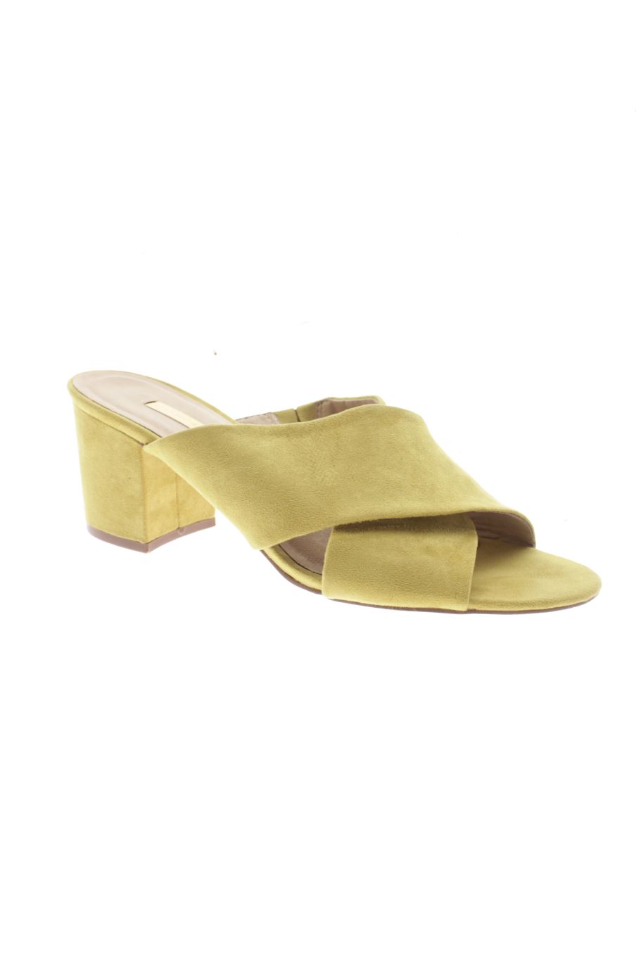 Sandalias tacon de Corina de la talla 40, de color amarillo de
