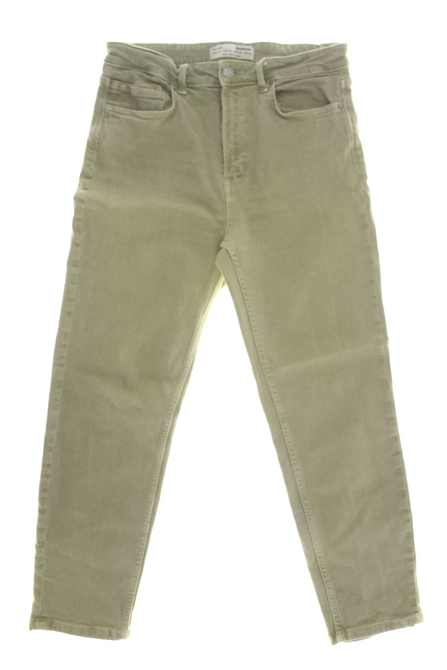 Vaqueros de Stradivarius de la talla 42, de color verde de ropa vaquera
