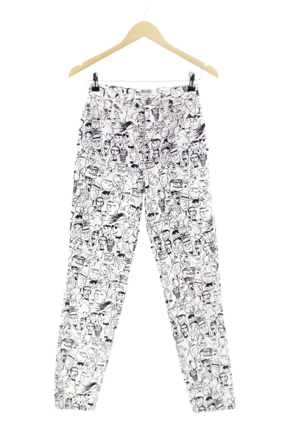 Vaqueros de Moschino Jeans de la talla 38, de color estampado de ropa vaquera