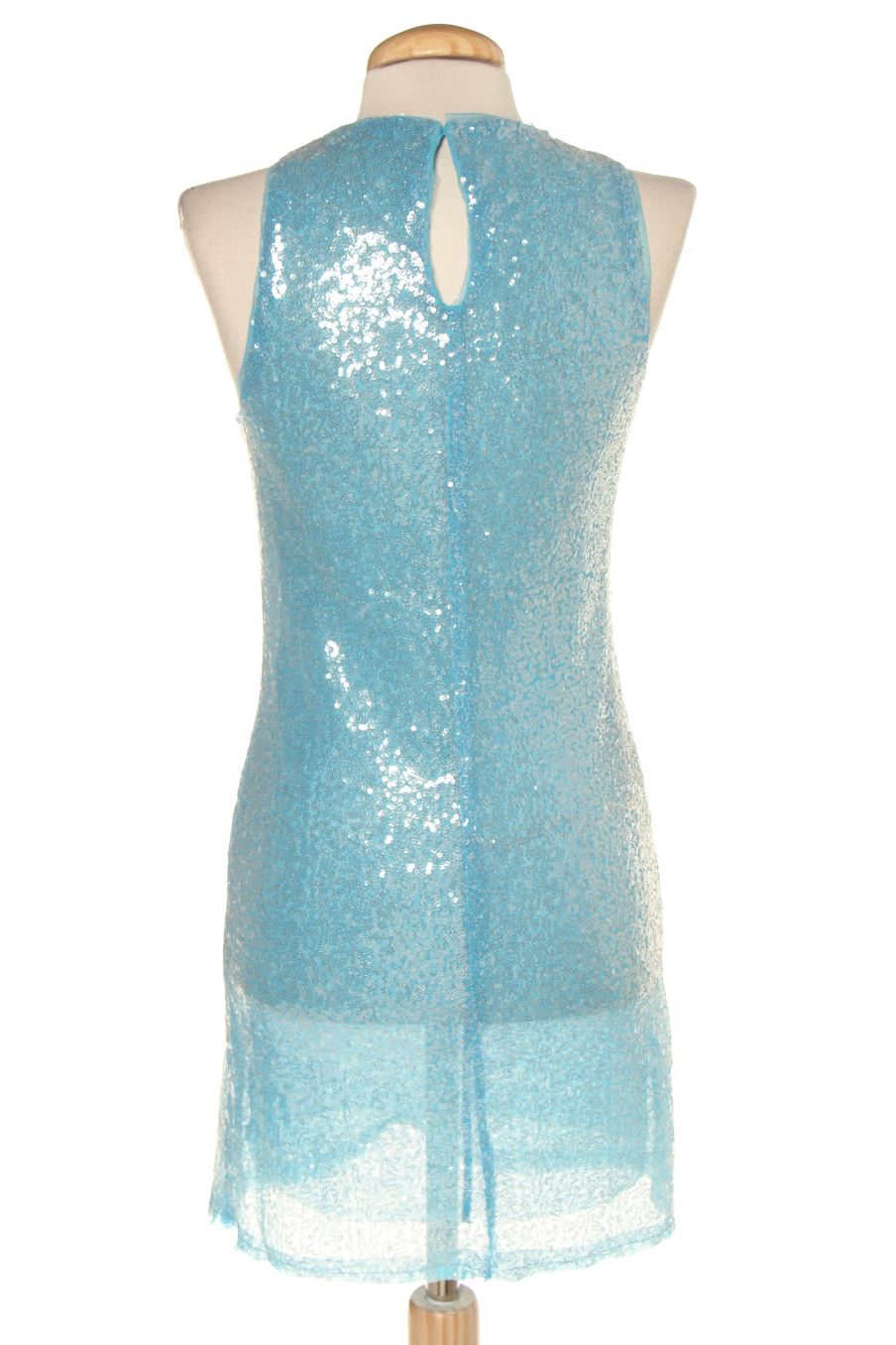 Robe casual Mango de la taille XS, de couleur bleu
