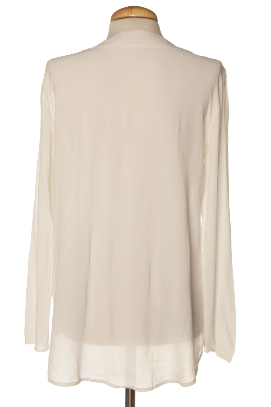 Blouse à manches longues Zara de la taille M, de couleur blanc
