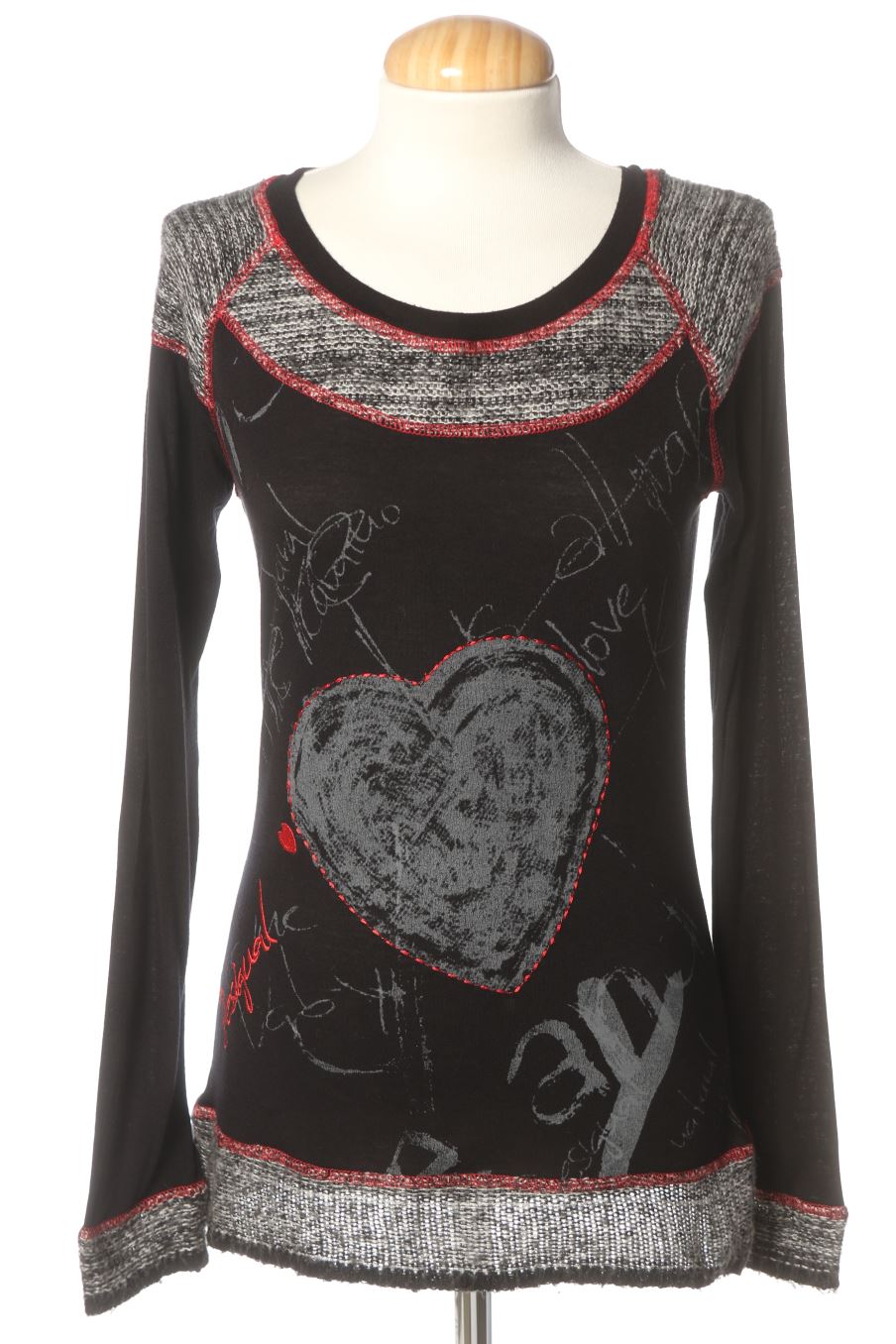 Camiseta manga larga de Desigual de la talla M, de color estampado