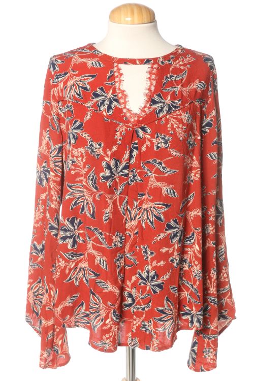 Blusa a maniche lunghe