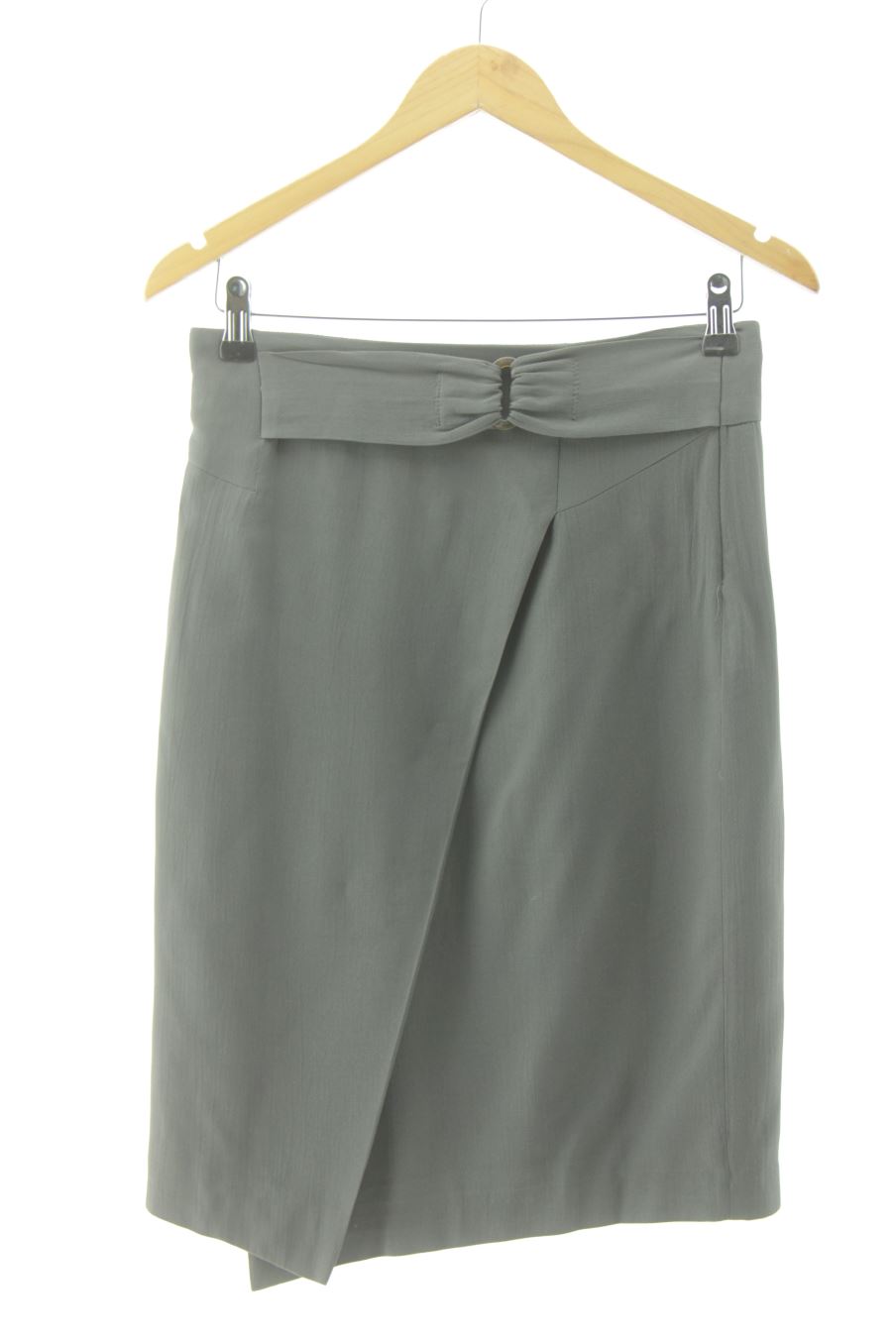 Falda de Zara de la talla S, de color gris