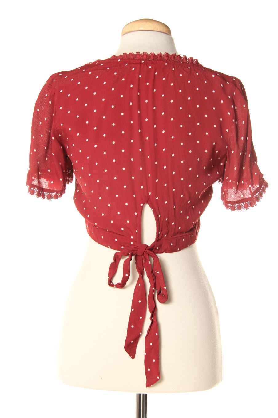 Blusa de manga corta de Miss selfridge de la talla 36, de color rojo