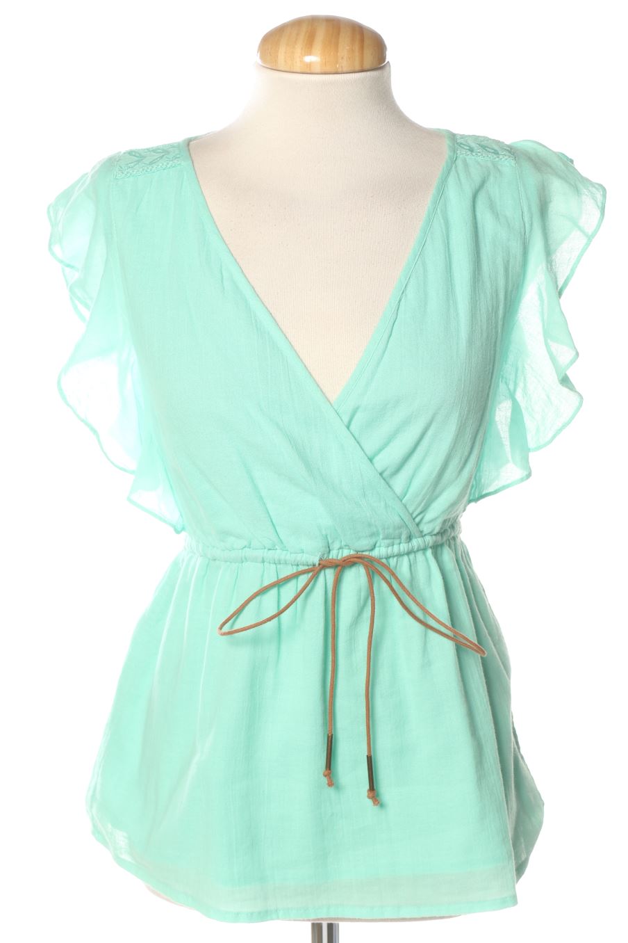 Blouse à manches courtes PERCENTIL de la taille S, de couleur vert