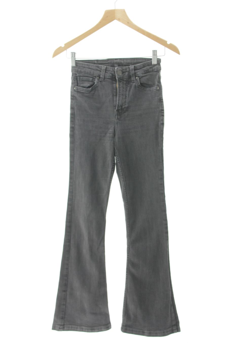 Jeans Bershka de la taille XS, de couleur noir de denim