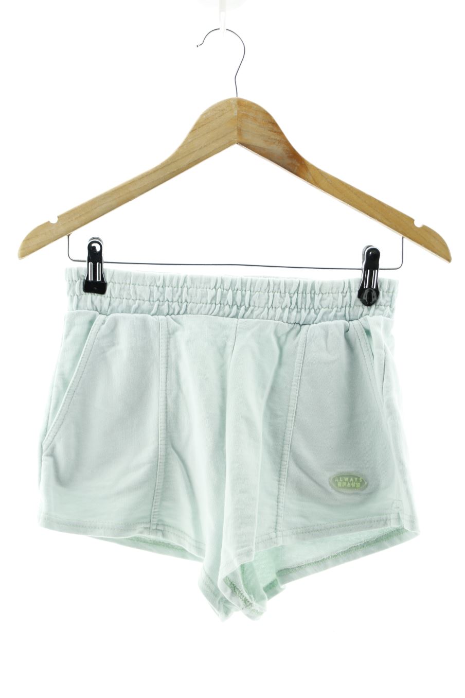 Pantalones cortos de deporte de Bershka de la talla S, de color turquesa