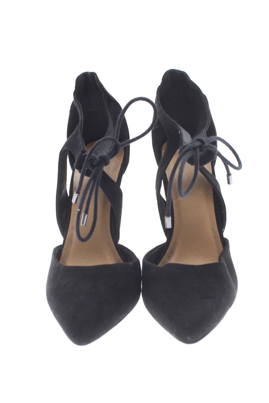 Sandalias tacon de ANNA FIELD de la talla 37, de color negro de