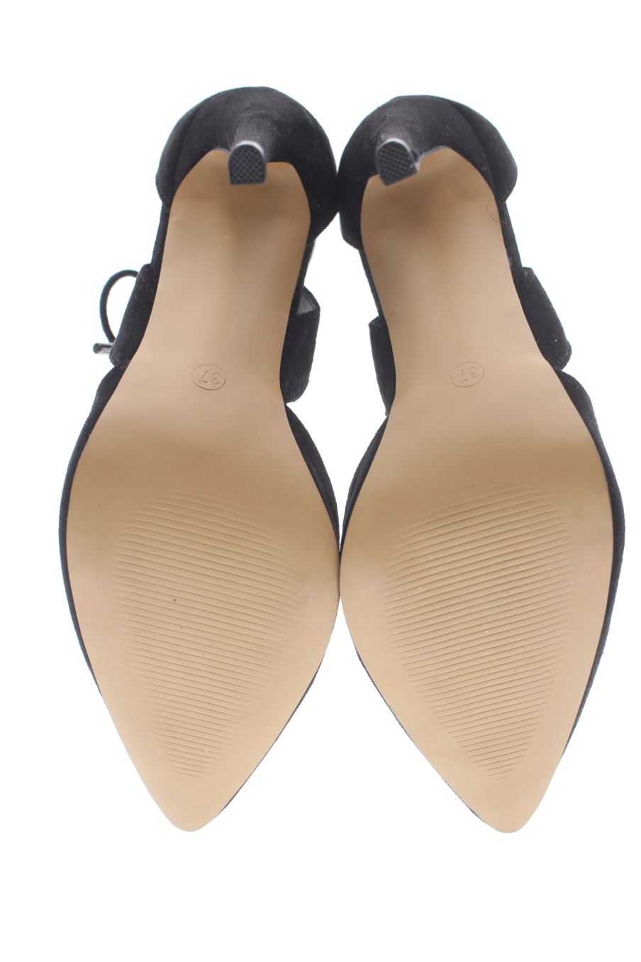 Sandalias tacon de ANNA FIELD de la talla 37, de color negro de