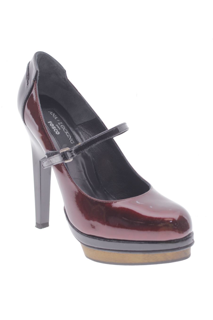 Zapatos de tacon de Ana Locking para FOSCO de la talla 38, de color burdeos de