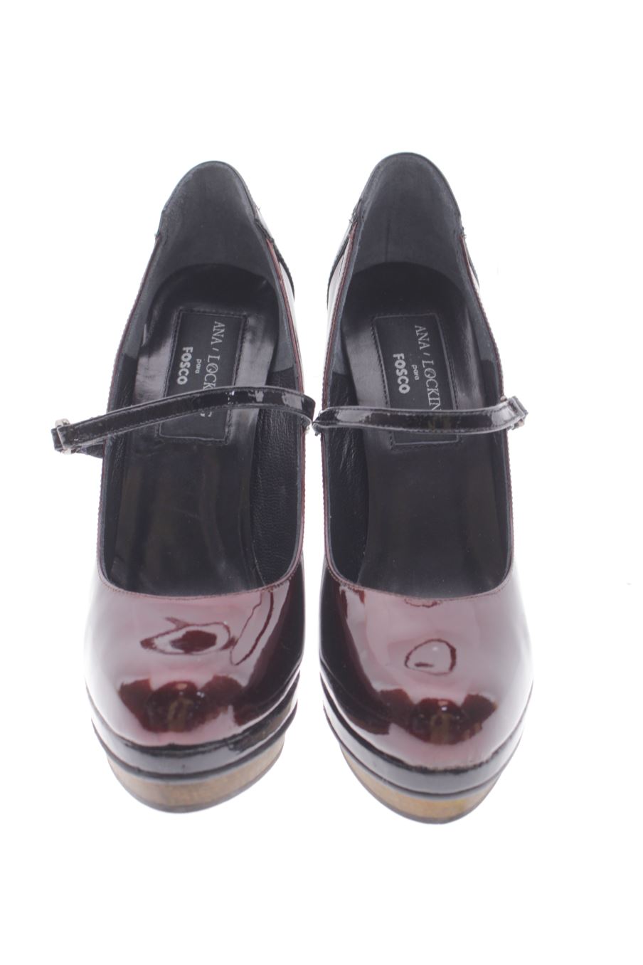 Zapatos de tacon de Ana Locking para FOSCO de la talla 38, de color burdeos de