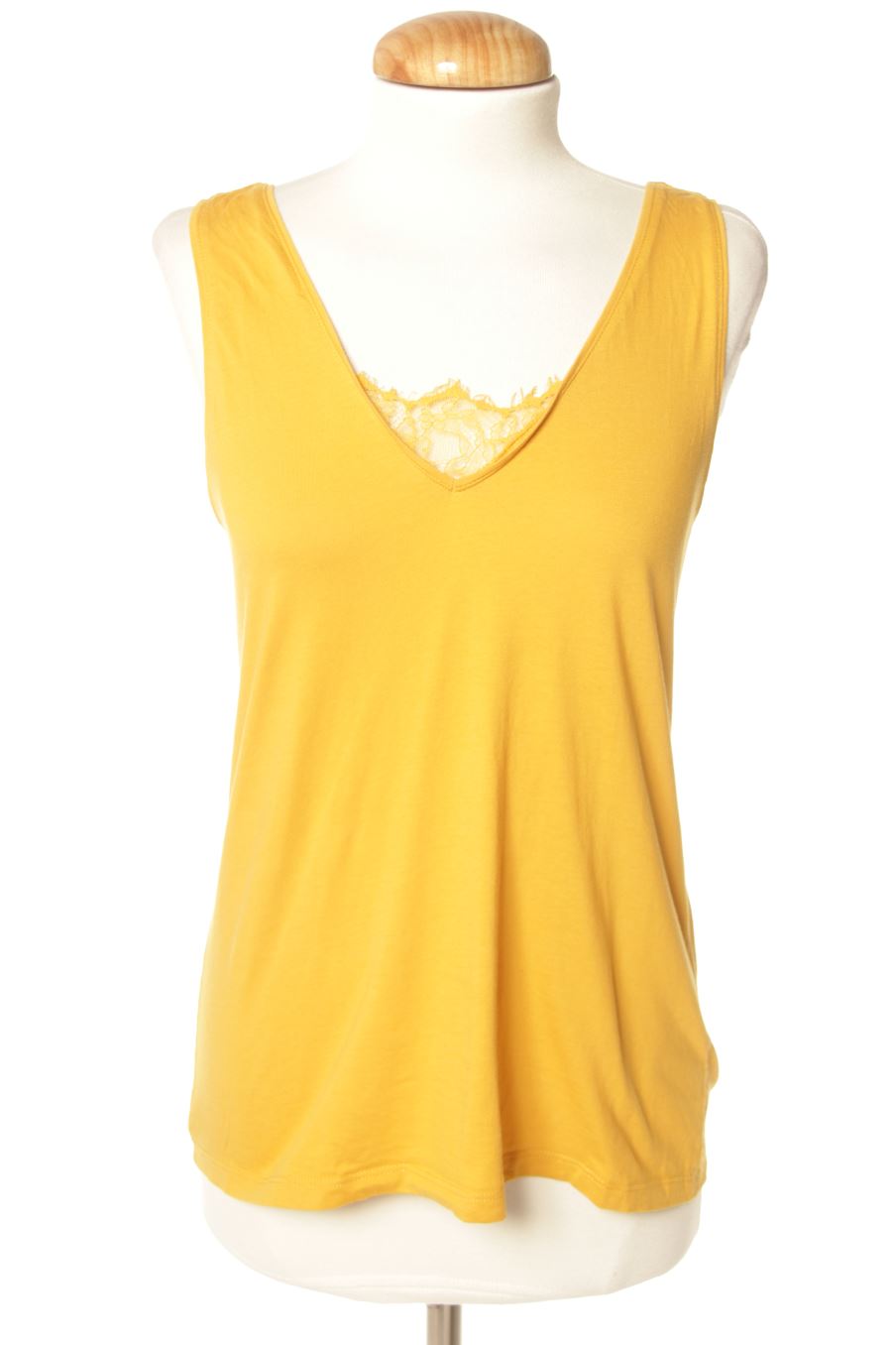 Camiseta sin mangas de Women'secret de la talla S, de color amarillo
