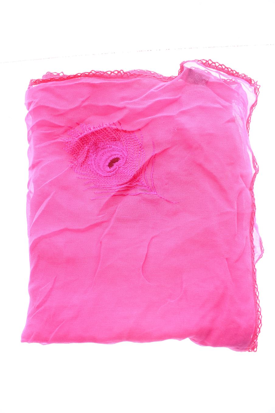 Fular de PERCENTIL de la talla Única, de color rosa de seda
