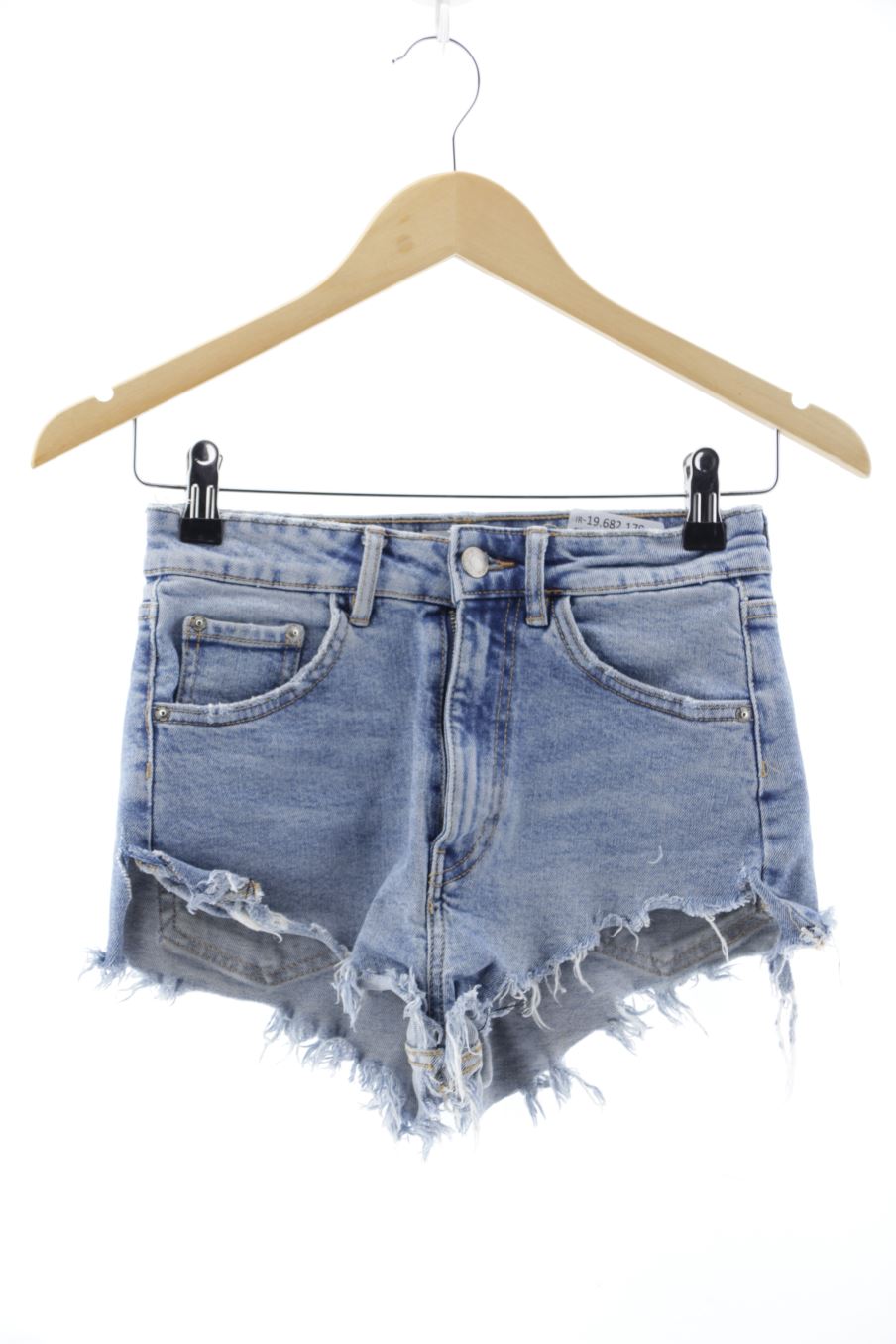 Kurze Hose von Zara Größe 32, Farbe Blau, aus Jeanskleidung für